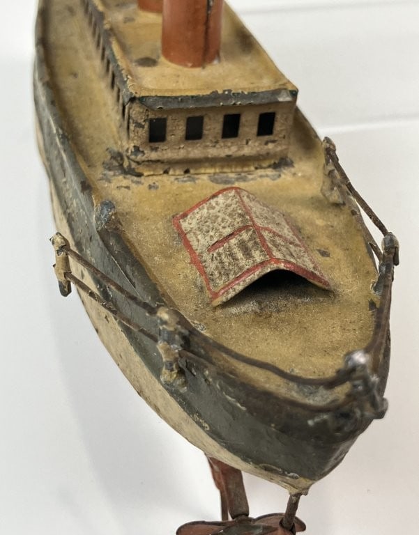 Tin Plate Toy Ship - 6