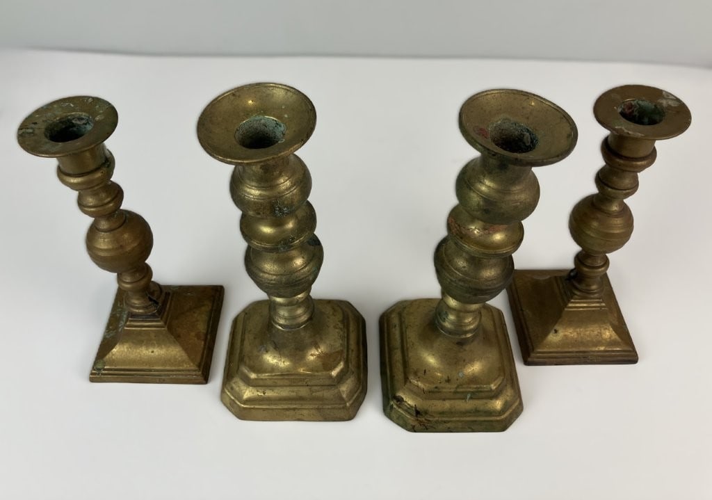 Four Brass Candlesticks - 2