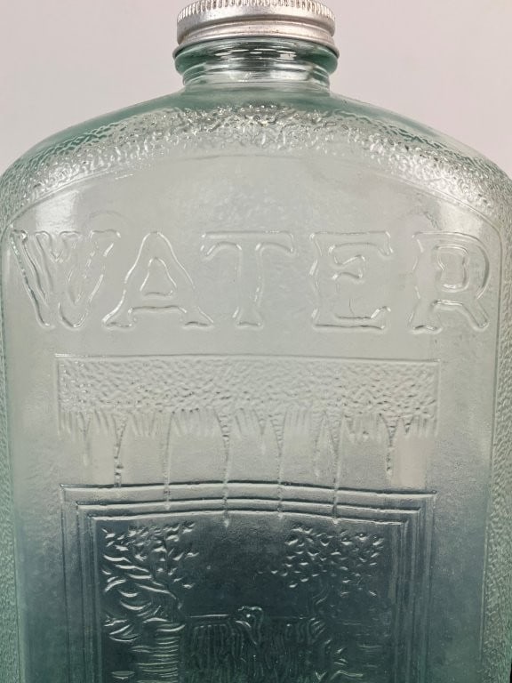 Two Early 20th-Century Glass Water Bottles - 2