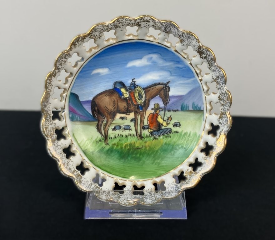 Alligator Letter Opener and Cowboy Trinket Dish Assortment - 2