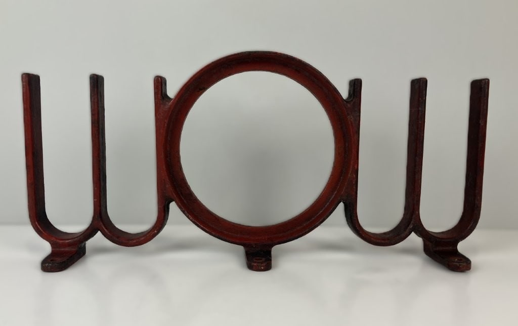 Mid-Century Modern Cast Iron WOW Sign - 2
