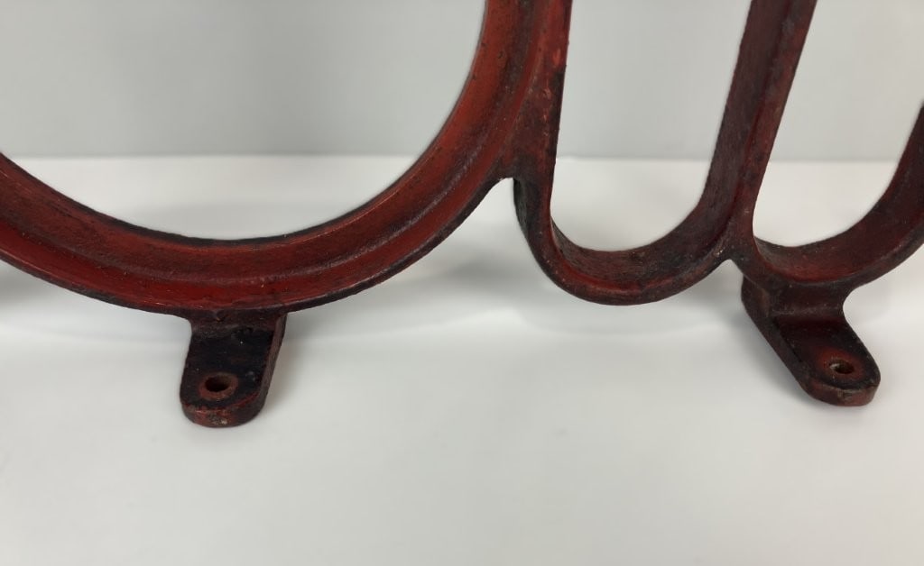 Mid-Century Modern Cast Iron WOW Sign - 3
