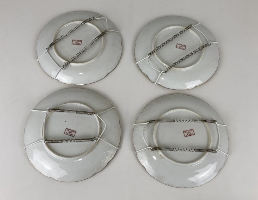 Hand-Painted E.W. Donath Art Nouveau Porcelain Plates - 7