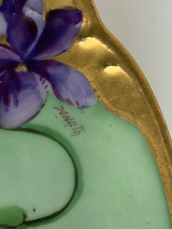Hand-Painted E.W. Donath Art Nouveau Porcelain Plates - 9