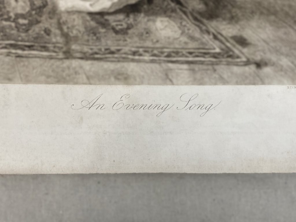 19th Century, Clement Rollins Grant, An Evening Song, Etching - 4