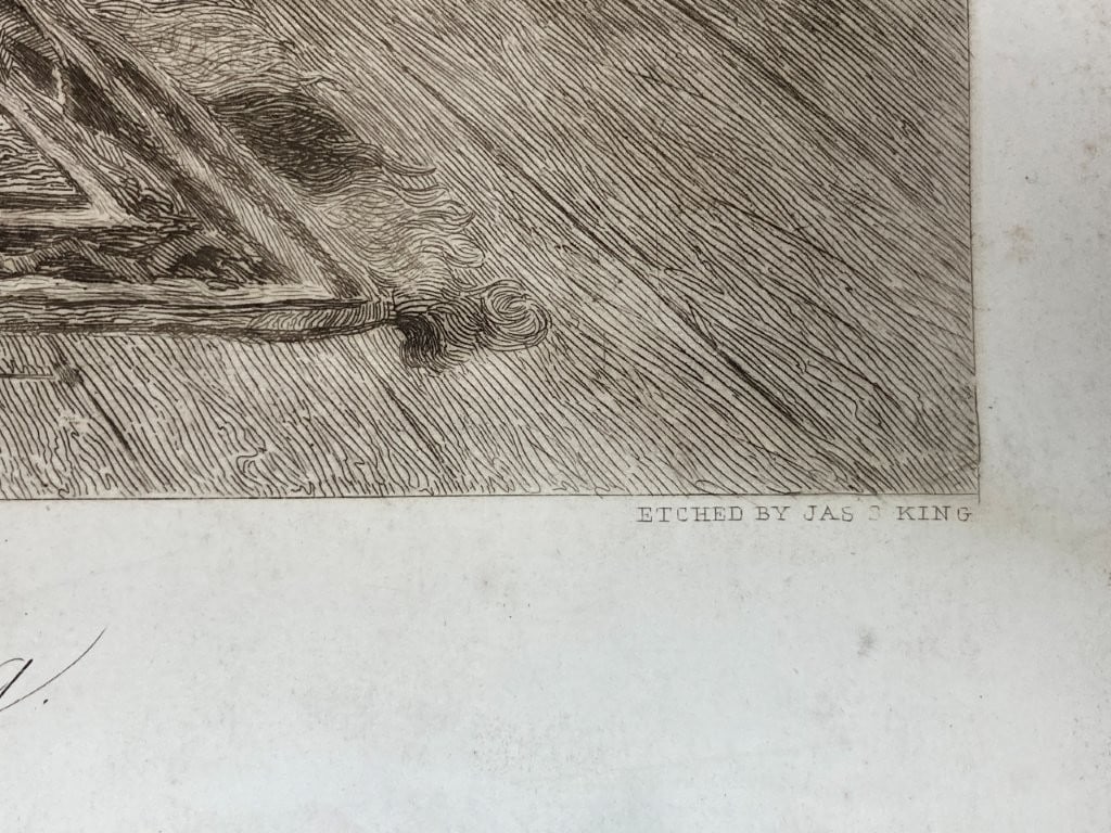 19th Century, Clement Rollins Grant, An Evening Song, Etching - 5