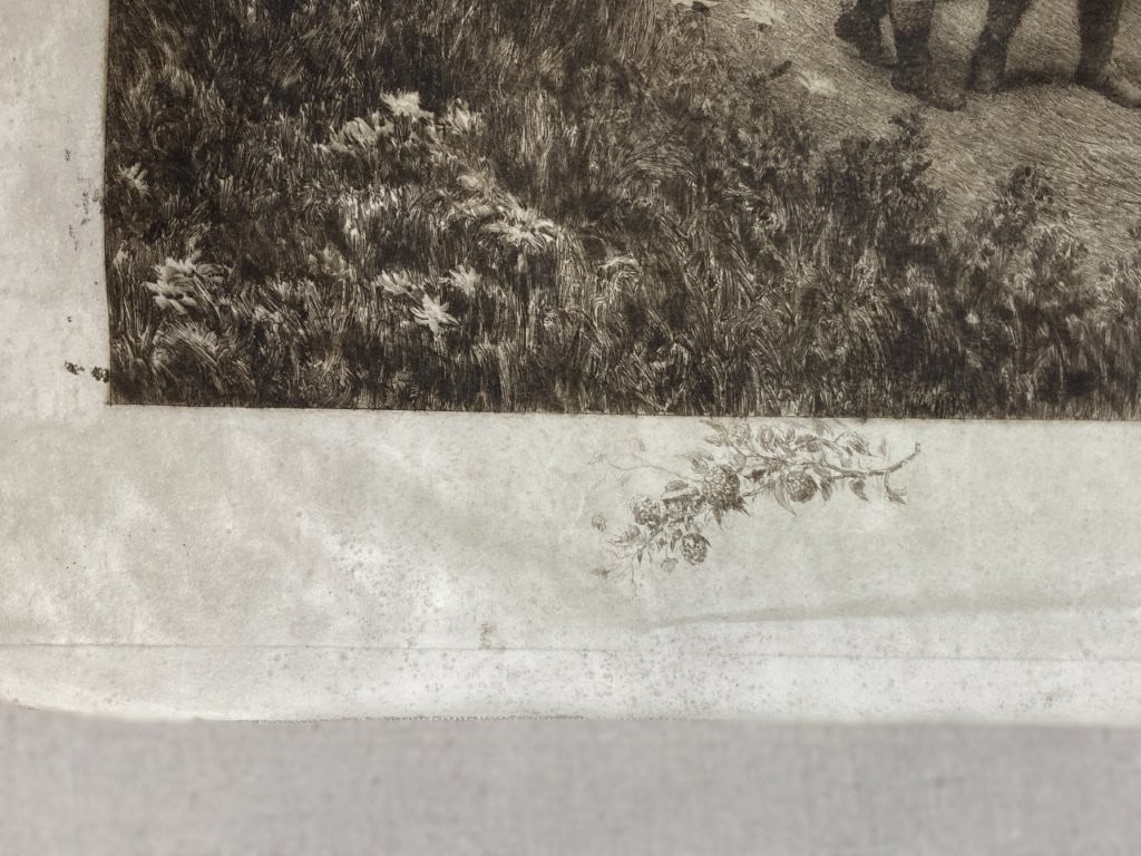 19th-Century, Jennie Augusta Brownscombe, The Berry Pickers, Engraving - 3