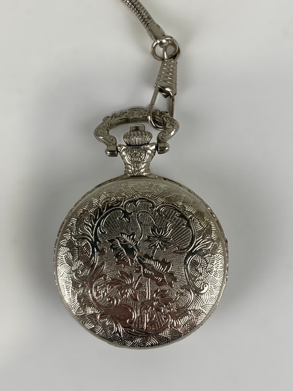Hunting Motif Pocket Watch and Display - 6