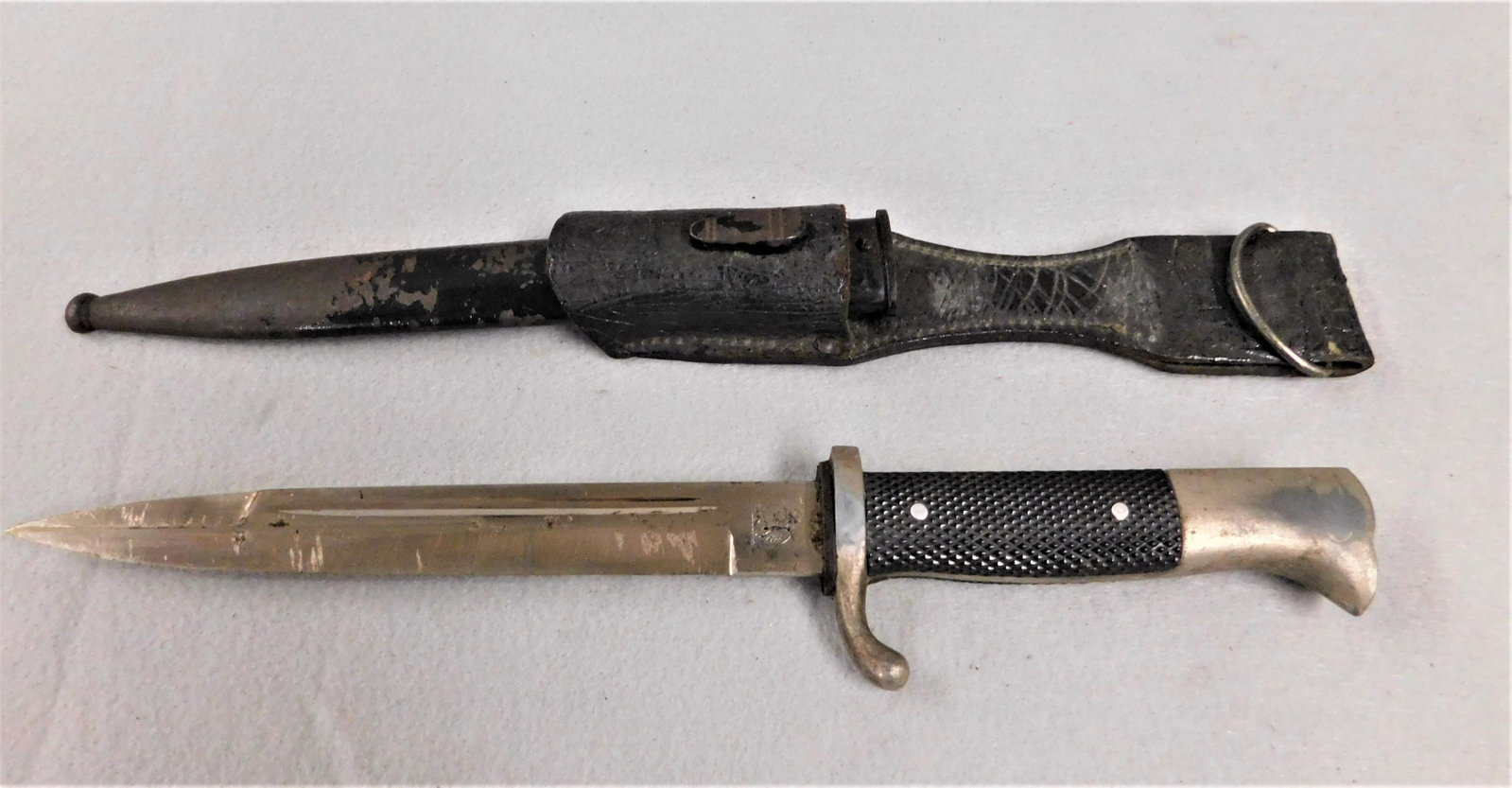 WWII Bayonet: WWII German Bayonet w/Sheath 3rd Reich K98 Mauser in Good Condition
