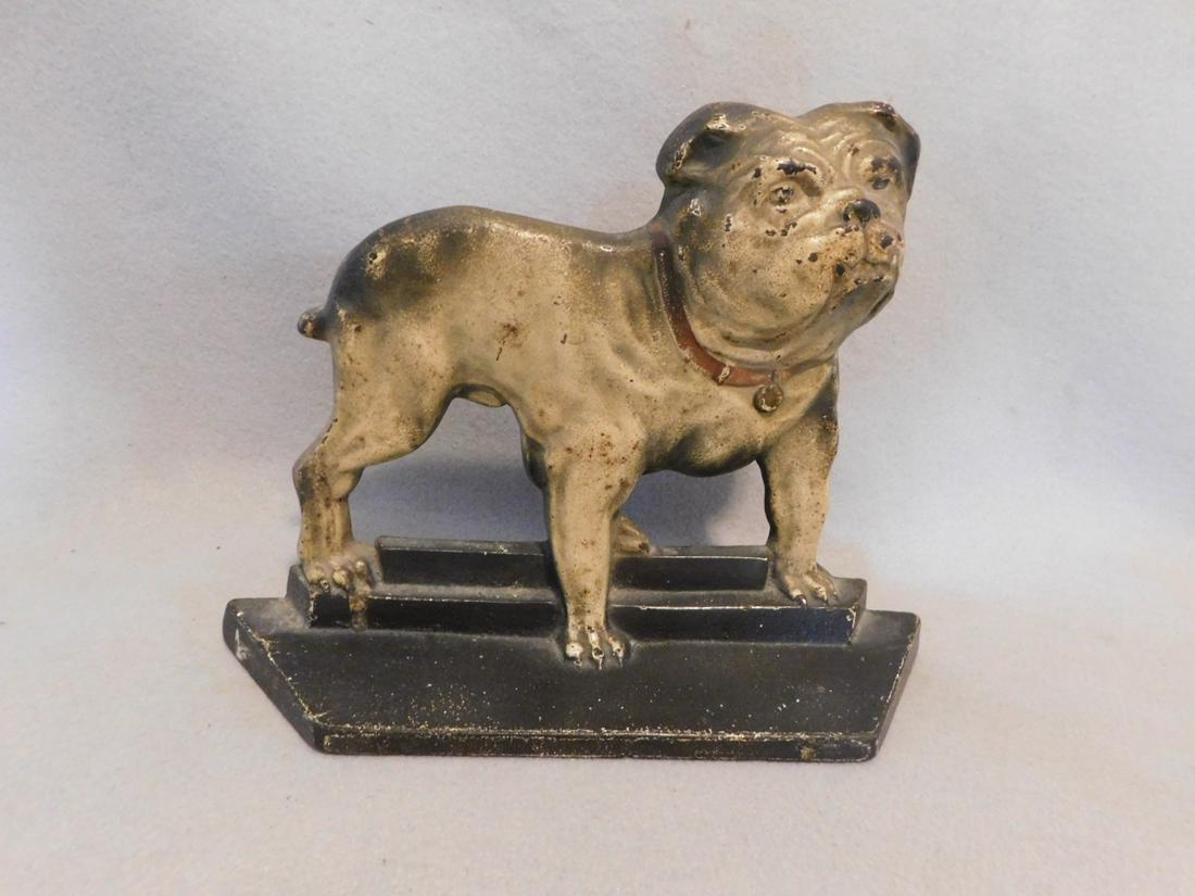 Early Iron "Bulldog" Doortop: Early Iron "Bulldog" Doortop in VG Cond. - 10 1/2in.x 8in.H.