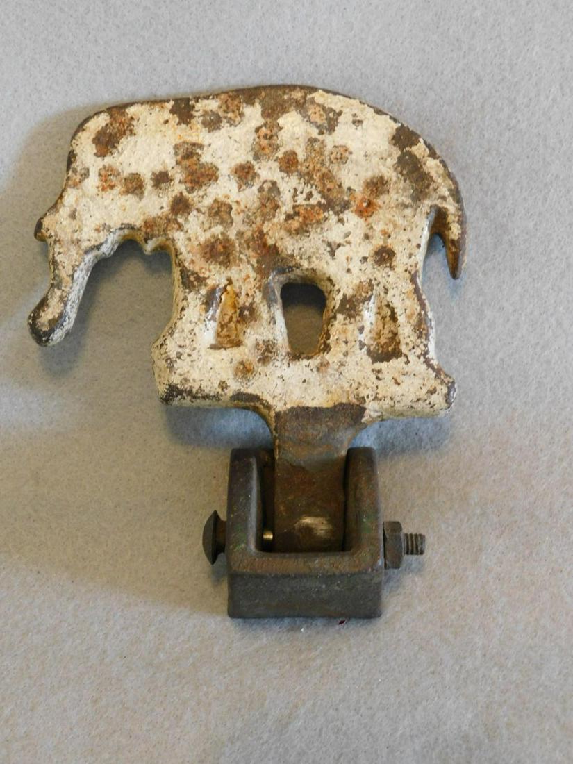 Early 20thC. "Elephant" Iron Target: Early 20thC. Elephant Iron Knockdown Target in VG Cond. Attrib. to Hoffman or Mueller - 5 1/2in.H. x 5in.W.
