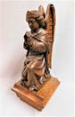 Carved Oak Praying Angel Newel Post Top