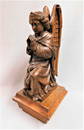 Carved Oak Praying Angel Newel Post Top