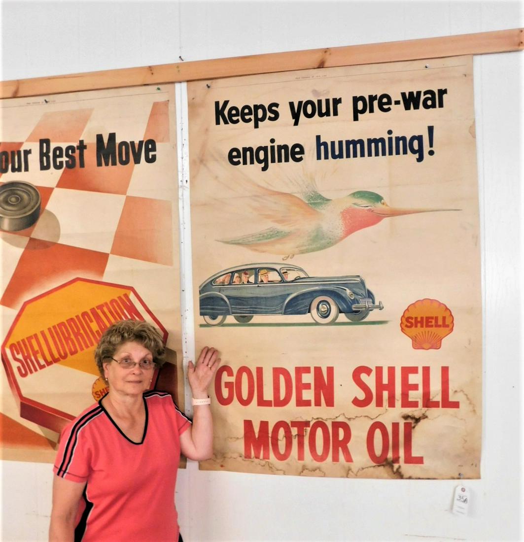 Lg. Vintage Shell Oil Poster (1 of 1)