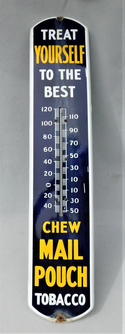 Antique Porcelain Thermometer Sign (1 of 2)