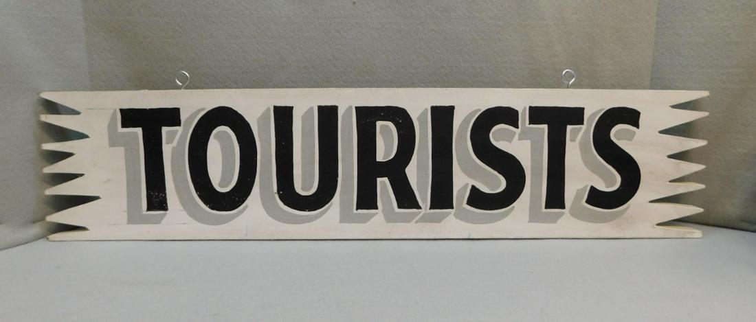 Custom Wooden "Tourist"Sign (1 of 1)