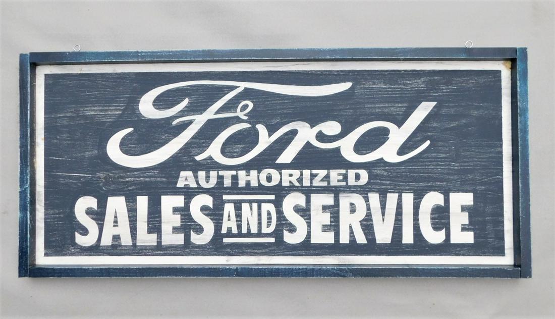 Custom Wooden "Ford" Sign (1 of 1)