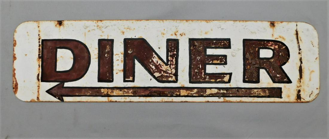 Vintage Metal Diner Sign (Pine Bush?) (1 of 2)