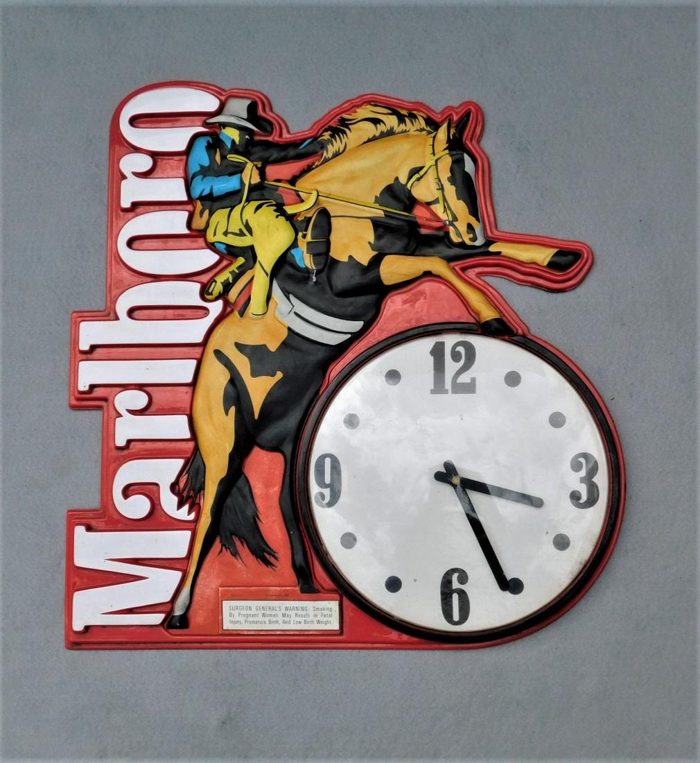 Contemporary "Marlboro" Cigarettes Clock (1 of 1)