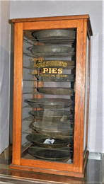 Great Vintage Oak "Frisbie's Pies" Safe