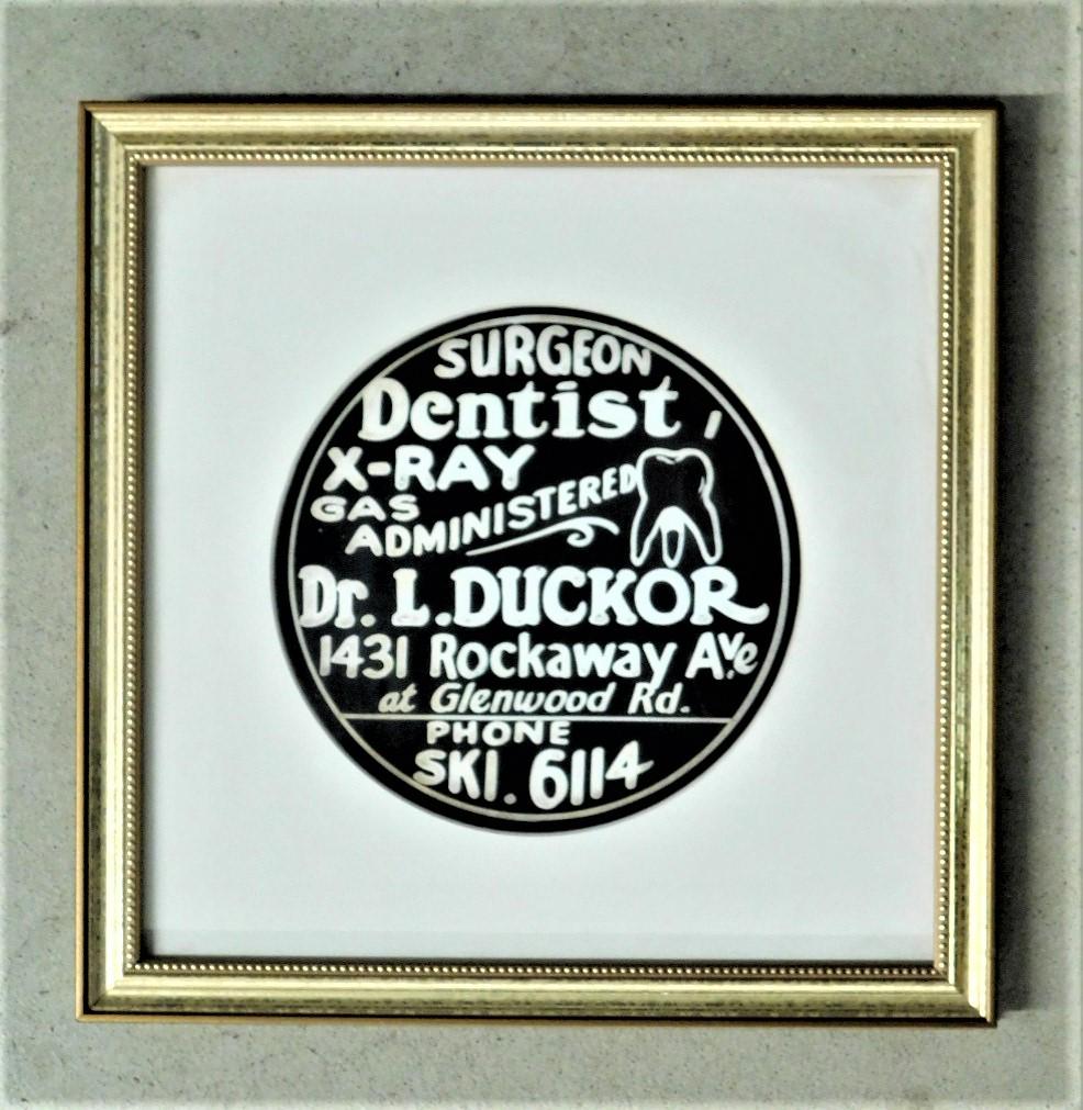 Vintage Handptd." Dentist" Sign Proof (1 of 2)