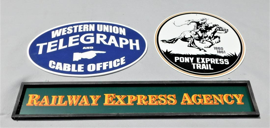 Lot of 3 Custom Advertising Signs (1 of 1)