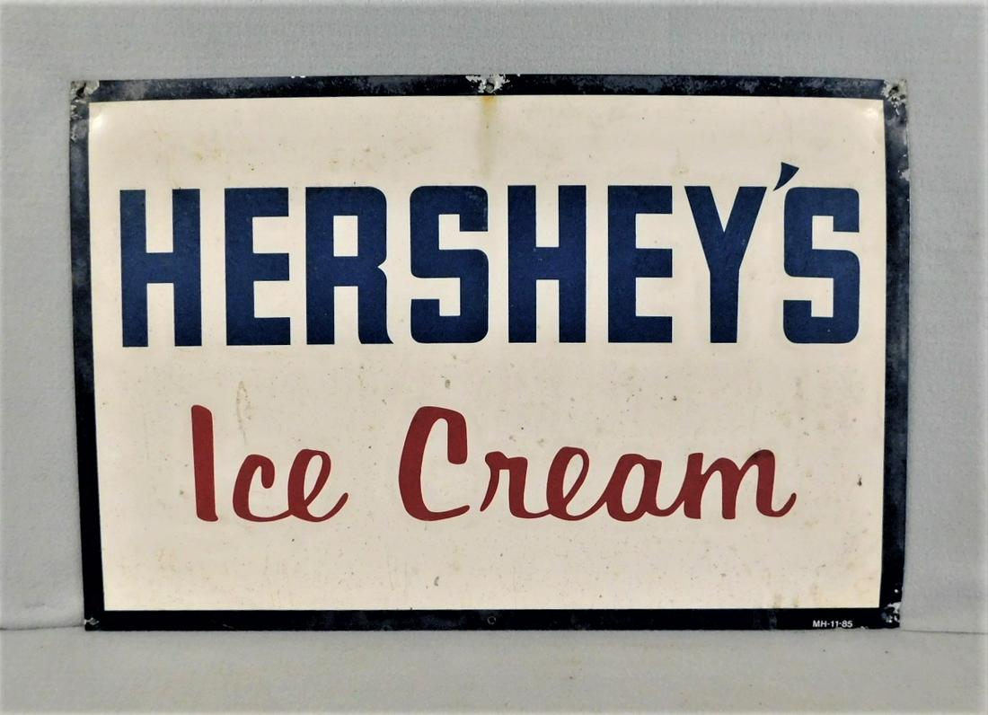 Vintage Metal "Hershey's Ice Cream" Sign (1 of 1)