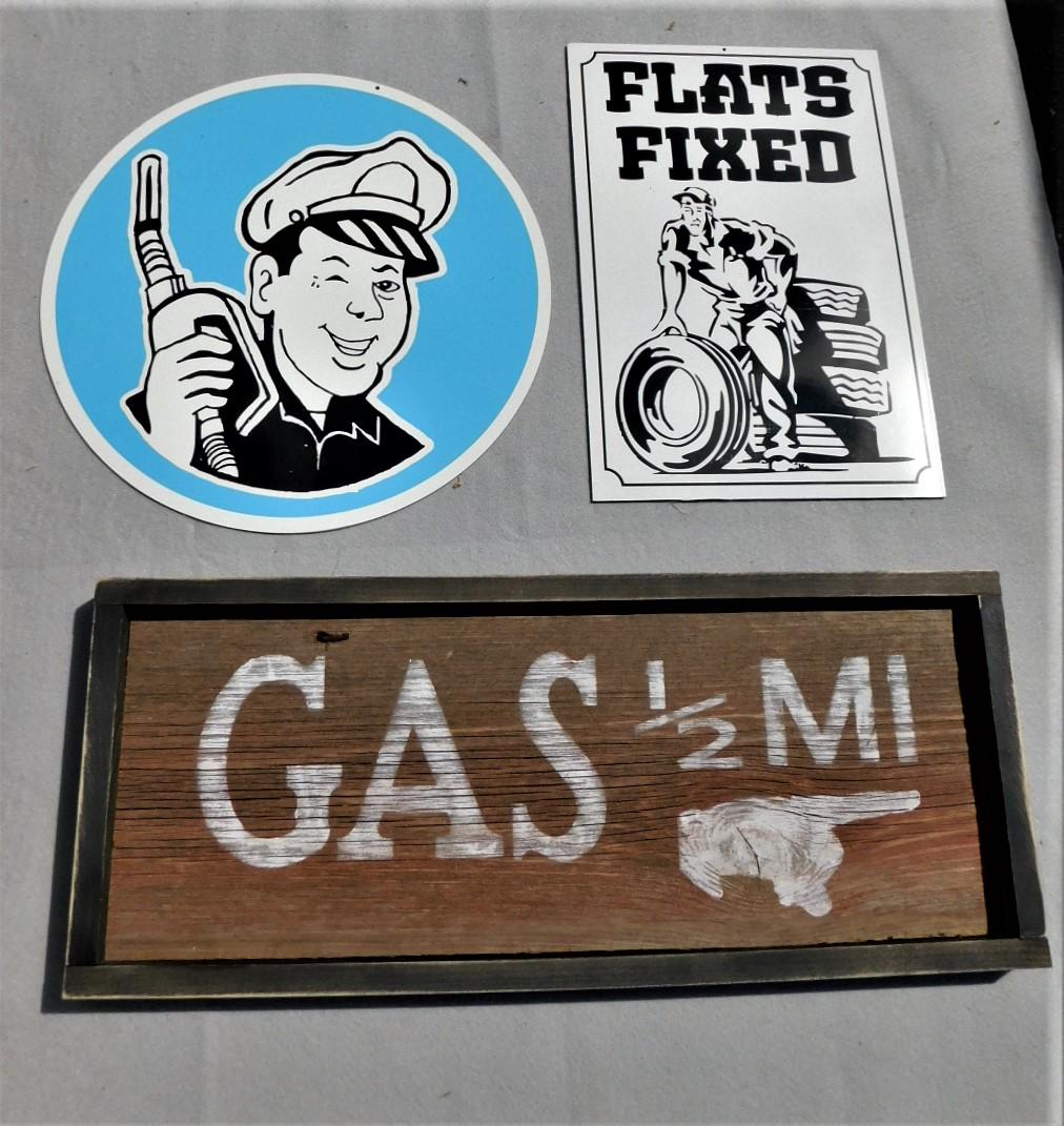 Lot of 3 Custom Petroliana Signs (1 of 1)