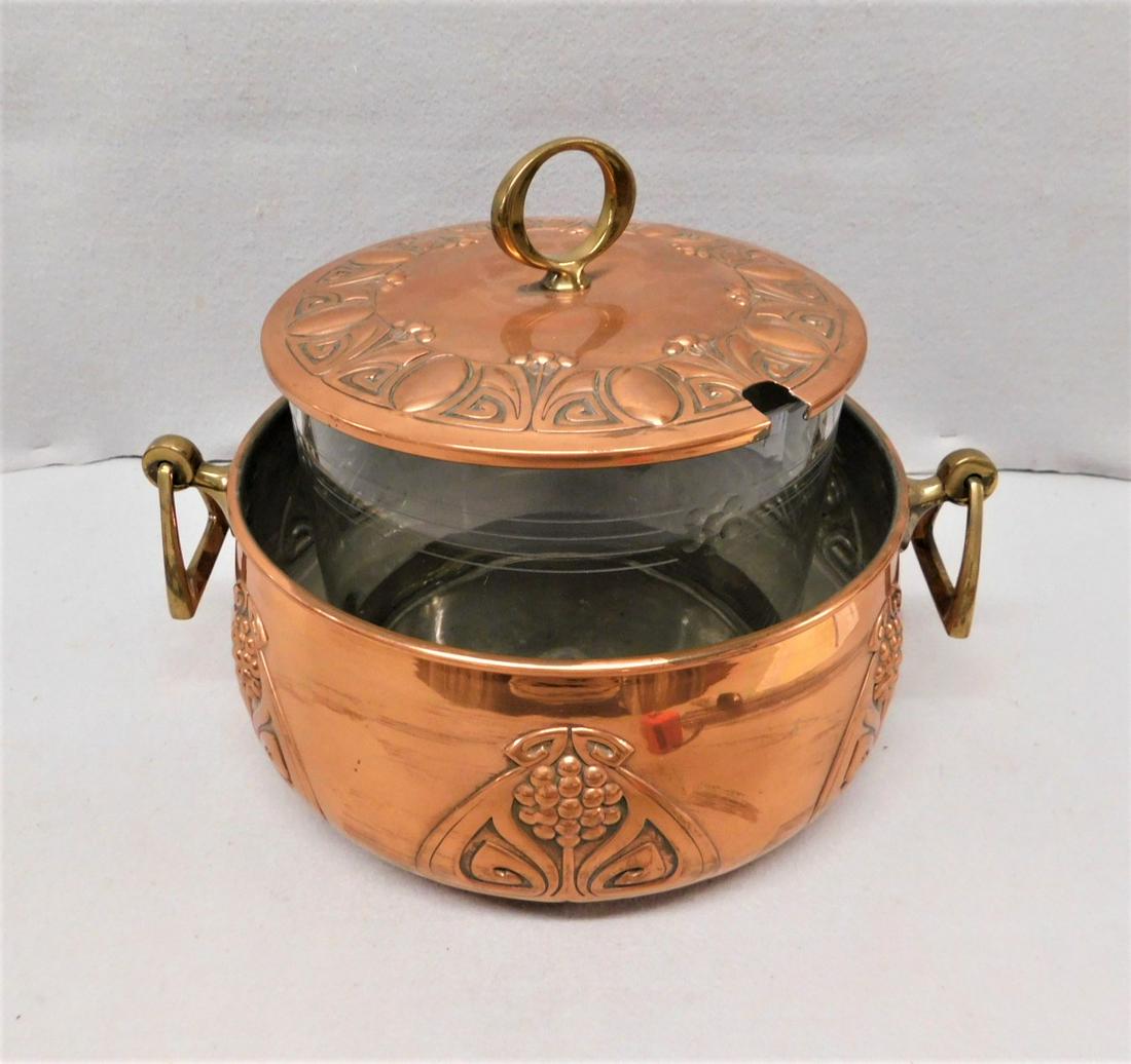 Arts/Crafts Style Punch Bowl Set (1 of 2)