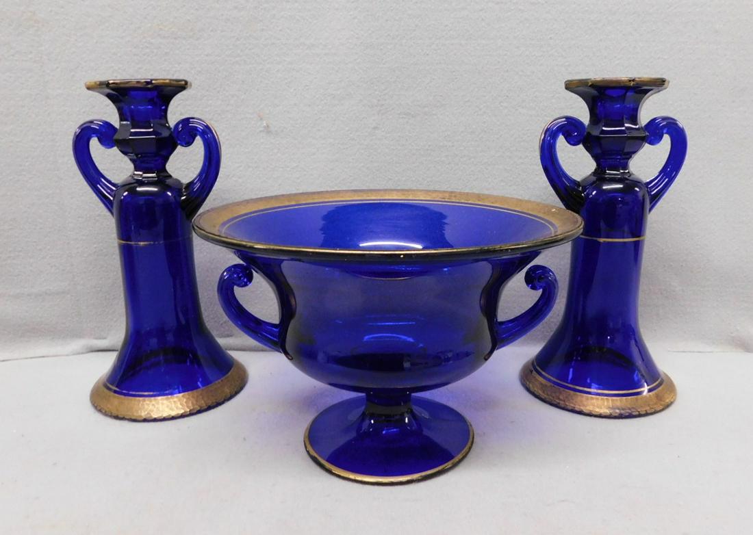 3 Pc. Cobalt Blue Set (1 of 2)