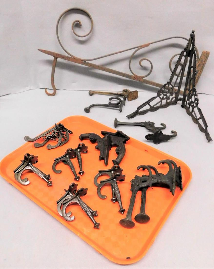 7 Prs. of Vict. Iron Ornate Brackets (1 of 1)