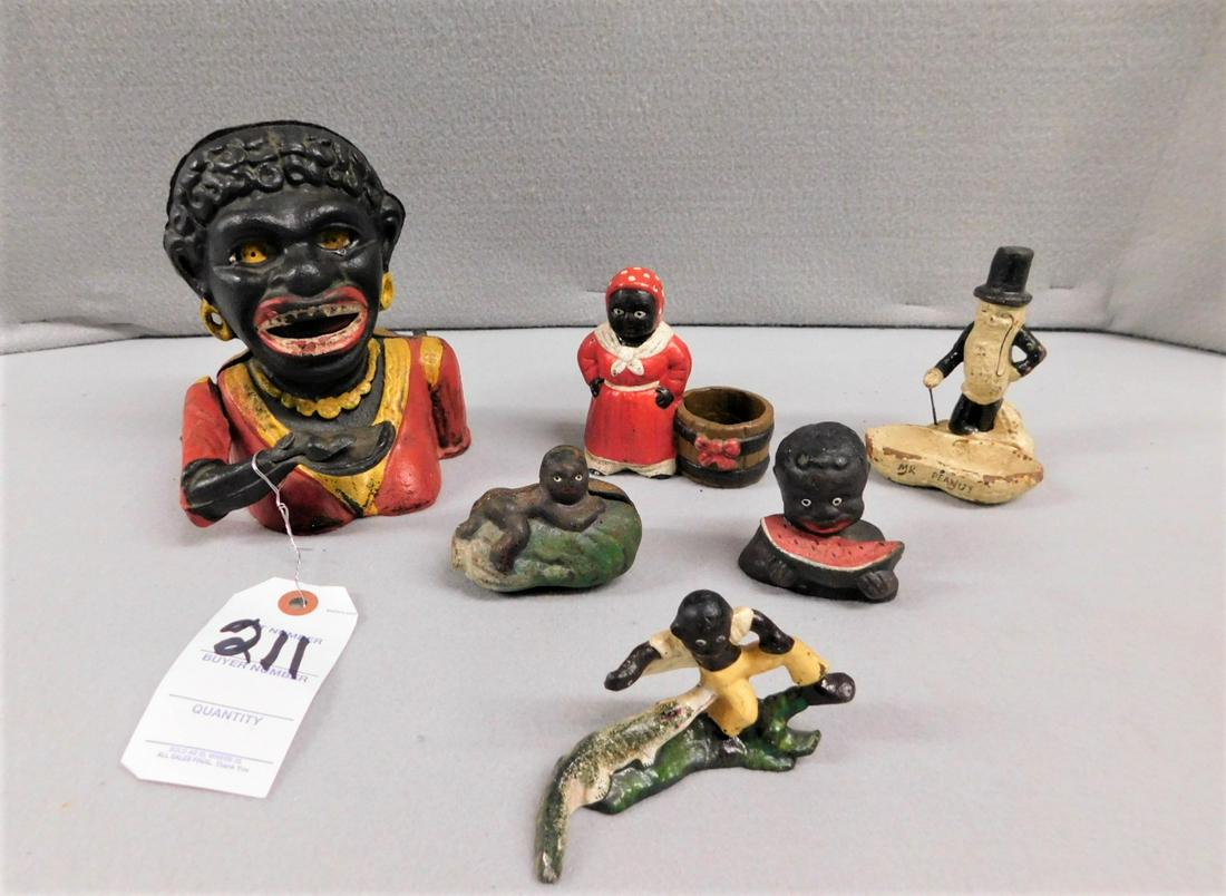 Lot of 6 Iron Figurals (1 of 1)