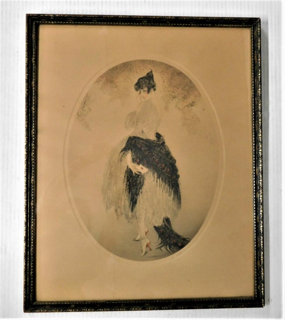 Vintage Signed Louis Icart Print (1 of 3)
