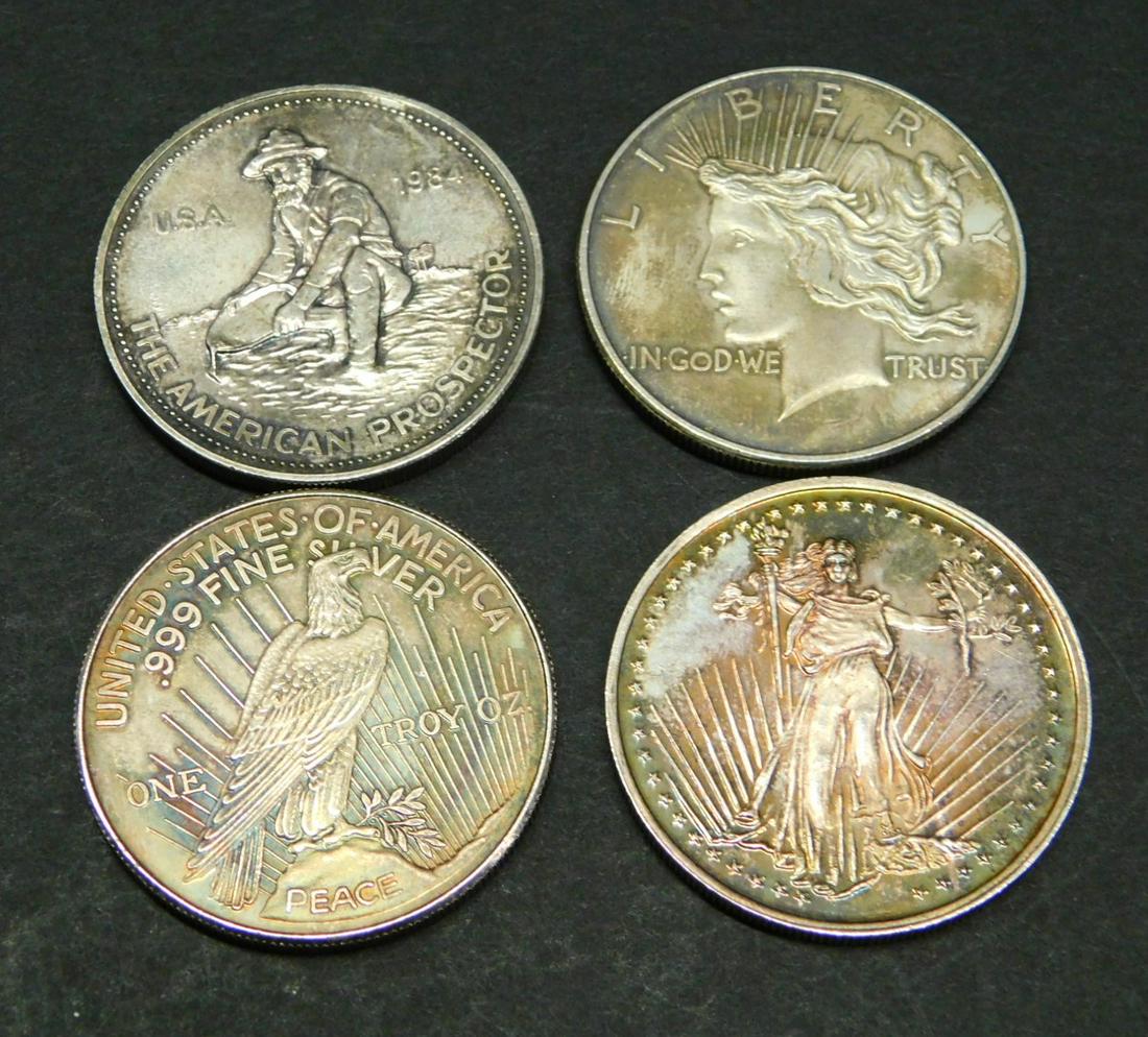 Lot of 4 Silver Dollar Coins (1 of 2)