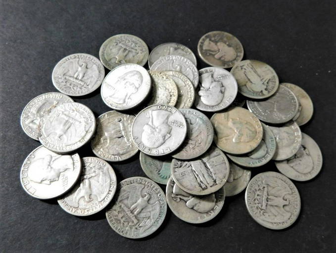 Lot of 30 Silver Quarters Jul 16, 2022 Roberson's Auctions in NY