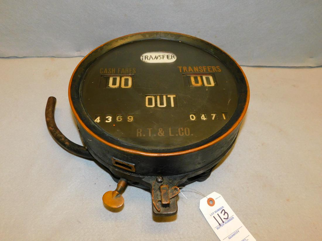 Iron & Brass Trolley Toll Counter (1 of 2)