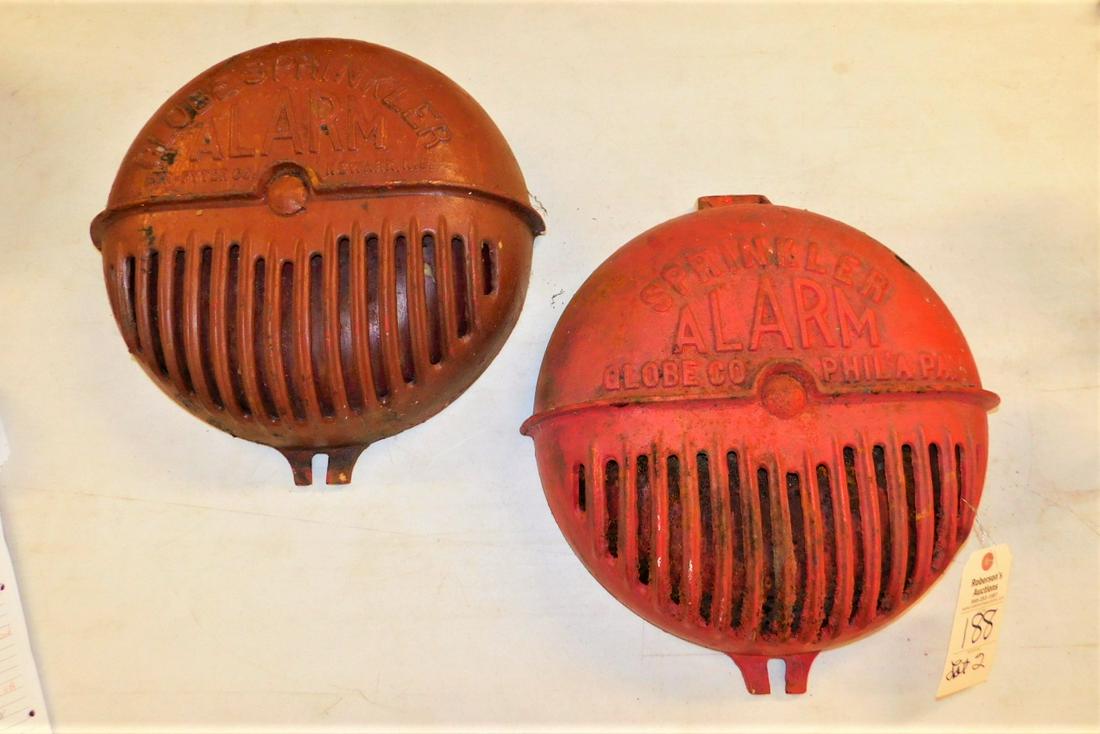 2 Cast Iron Sprinkler Alarm Bell Covers (1 of 1)