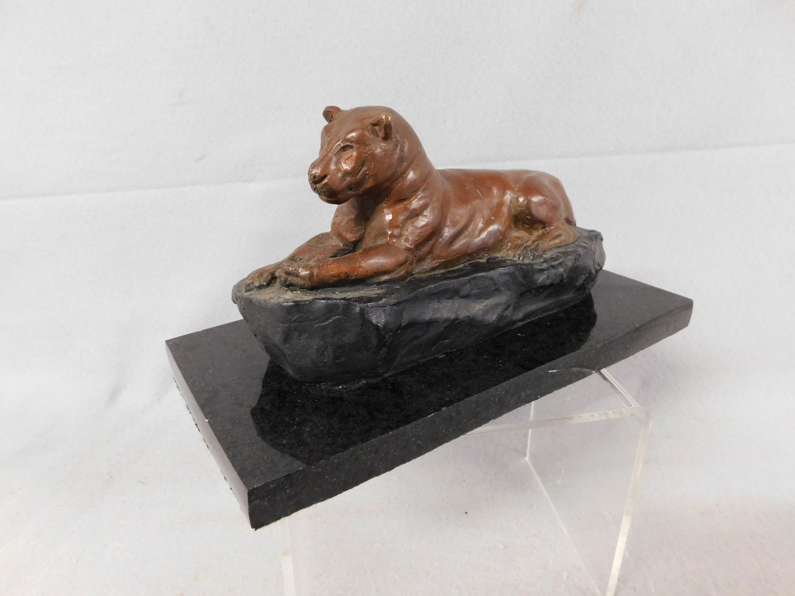 Bronze Reclining Panther by "Barye" (1 of 1)