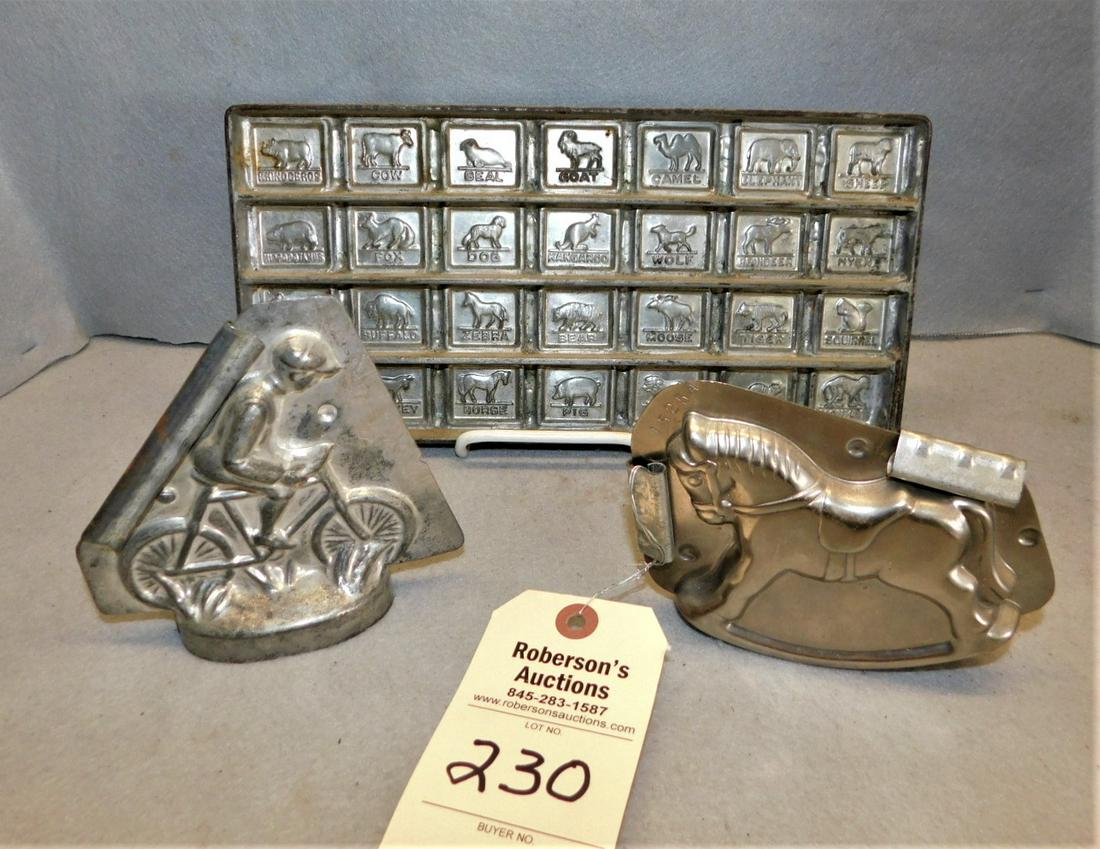 Lot of 3 Chocolate/Candy Molds (1 of 1)