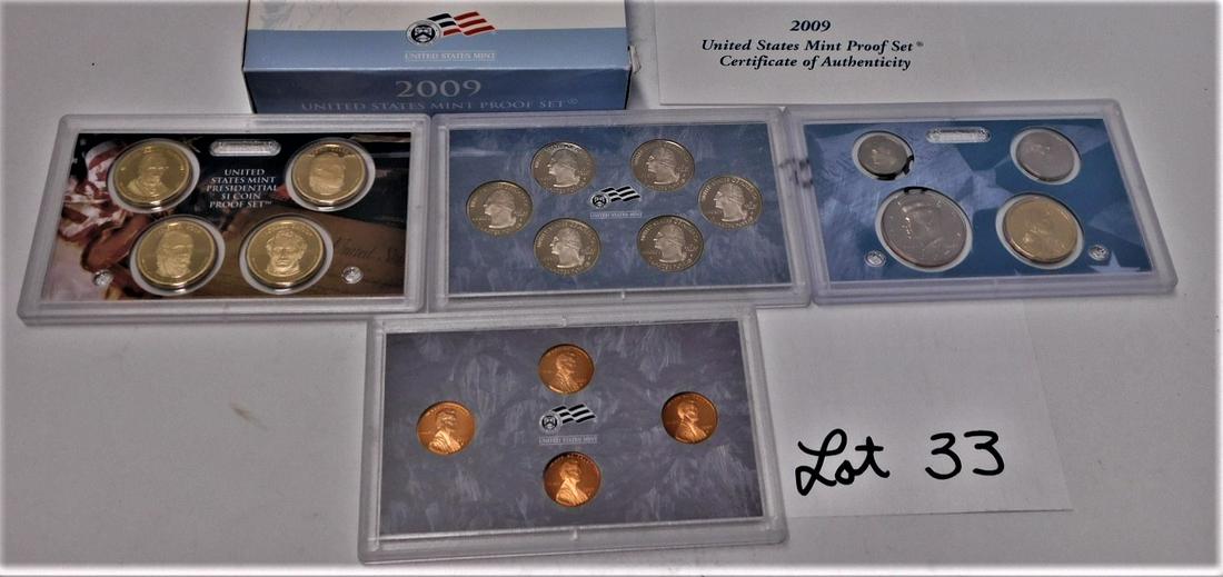 Lot of 3 US Proof Mint Silver Sets (1 of 1)