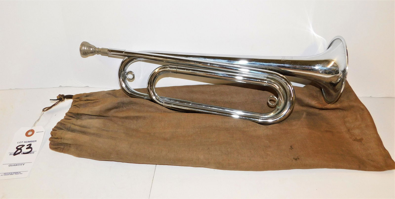Military Bugle w/Case (1 of 3)