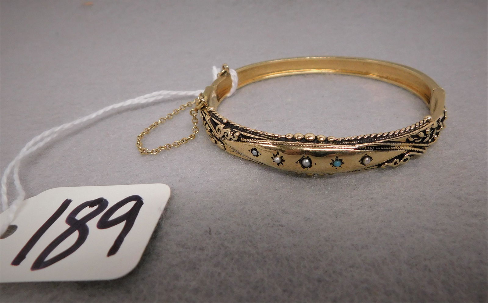 14K YG Bracelet w/Safety Chain (1 of 2)