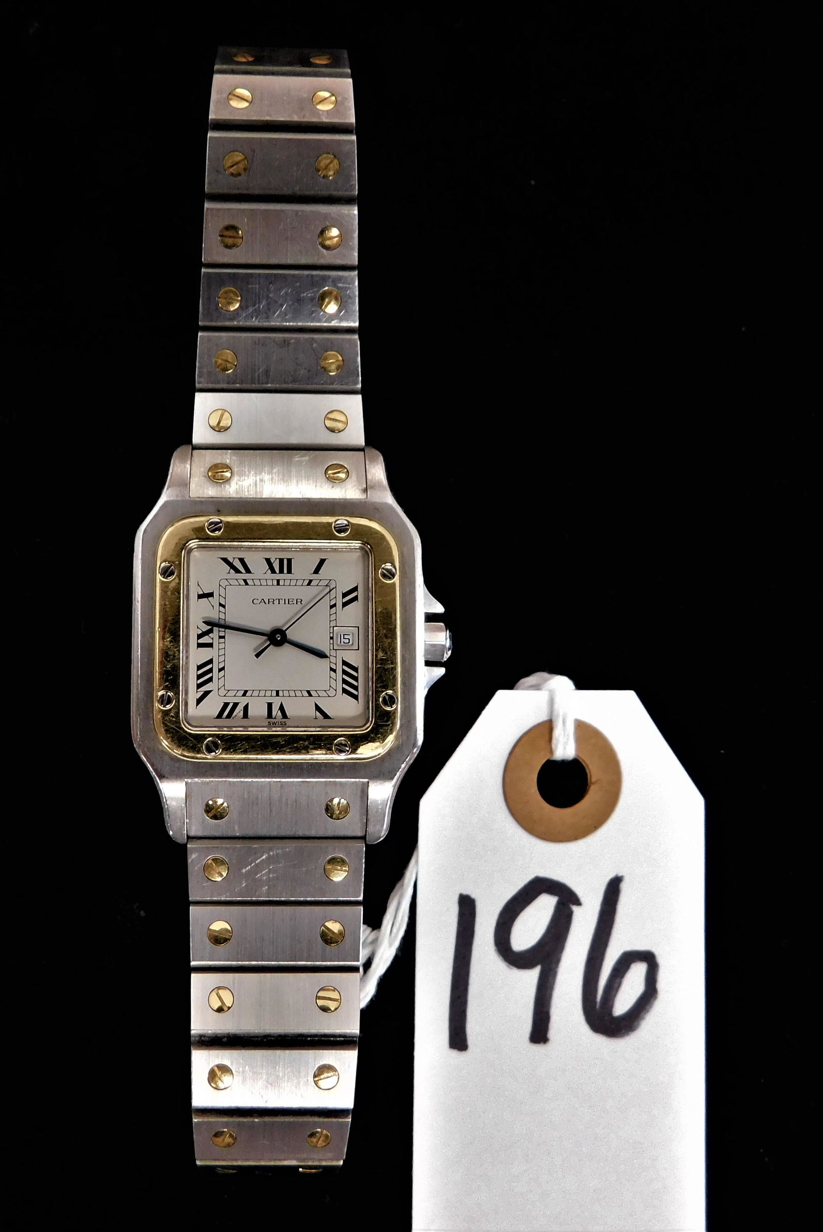 Santos DeCartier Man's 18K Gold Wristwatch (1 of 2)