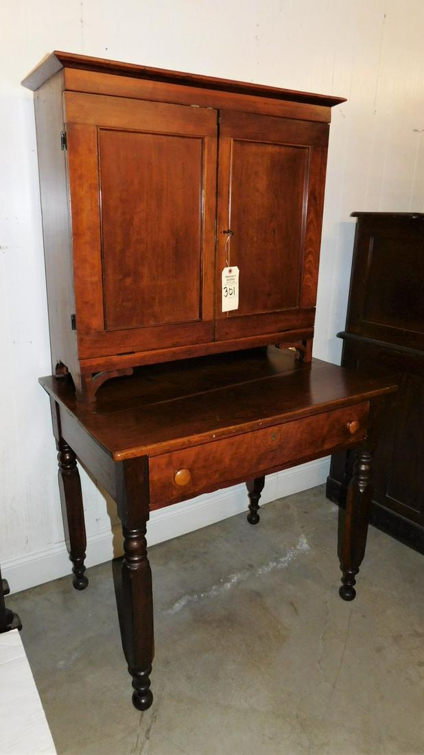 C. 1850 Storekeeper's Desk: C. 1850 Storekeeper's Desk w/NYLegs in Gd. Cond. - 5ft.H.x 35in.W.x 24in.D