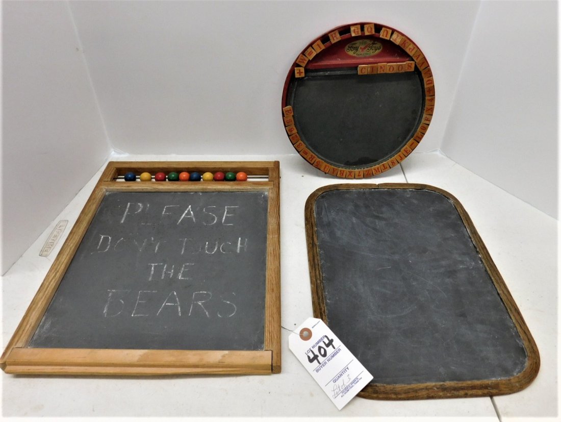 Lot of 3 Early Slate Boards (1 of 2)