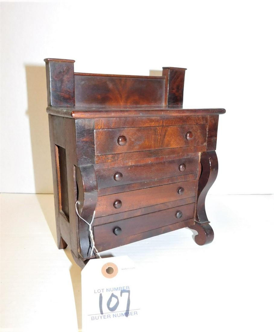 Doll's Mahog. Empire Chest of Drwrs. (1 of 2)