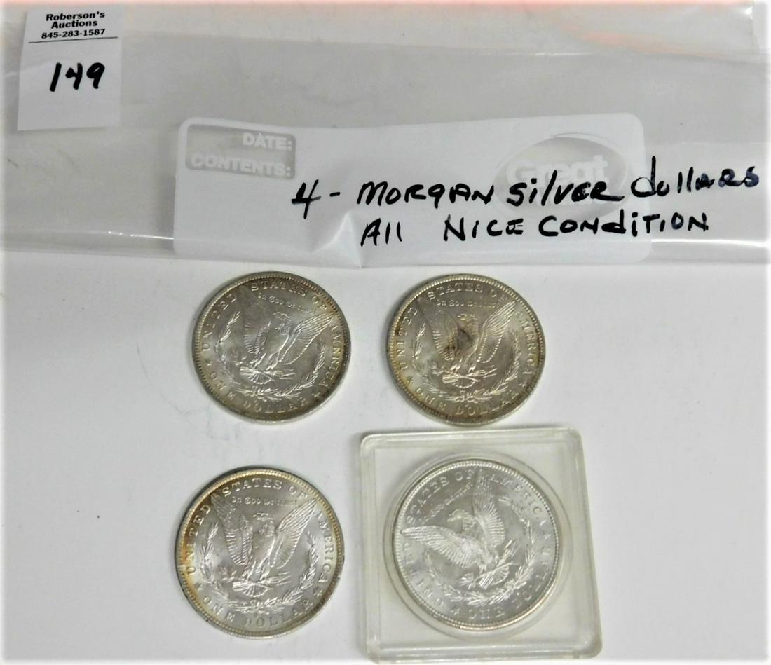 4 Morgan Silver Dollars (1 of 1)