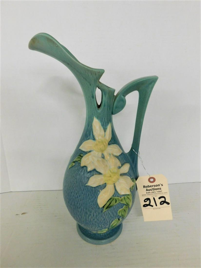 15" H Roseville "Clematis" Pattern Ewer (1 of 2)