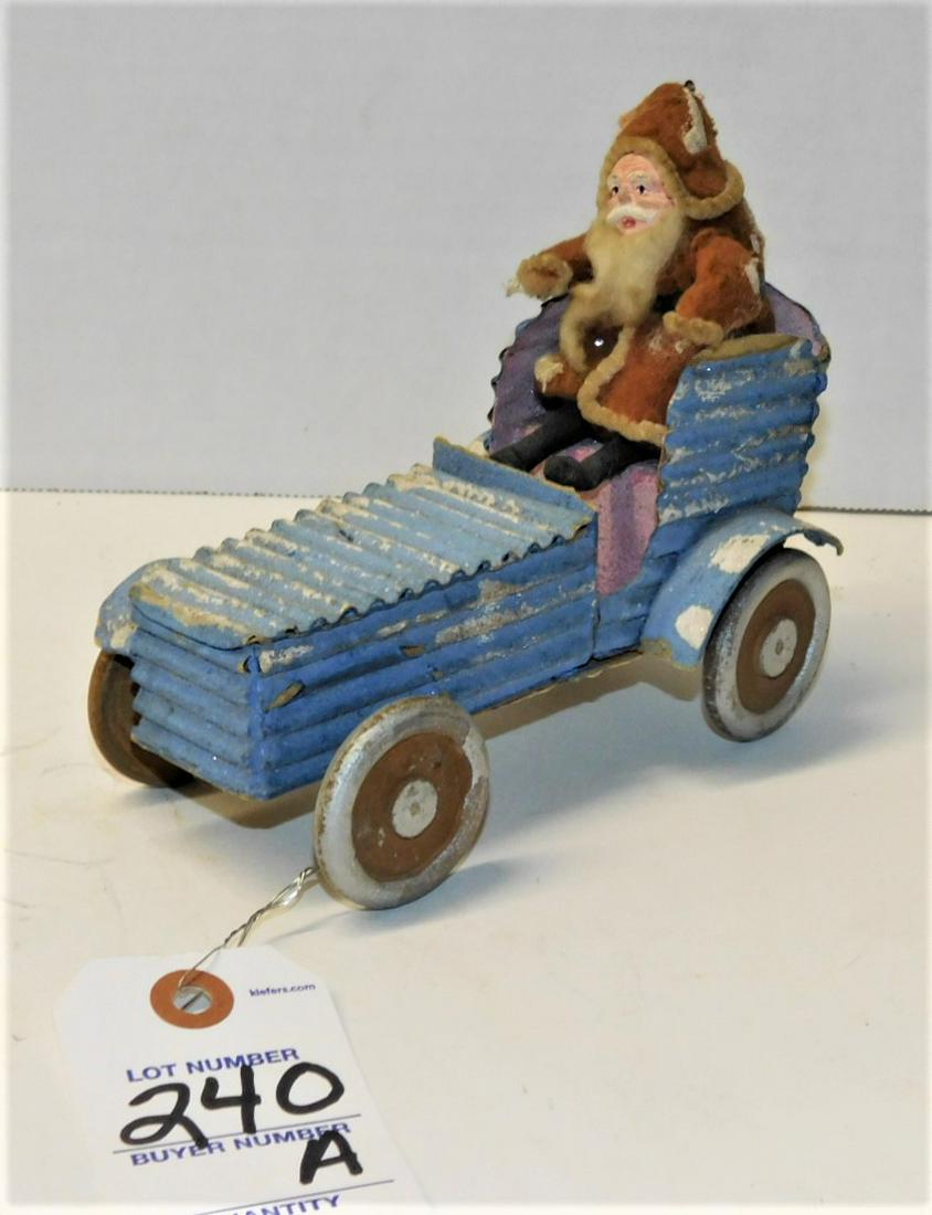 Cardboard Candy Container w/Santa (1 of 3)