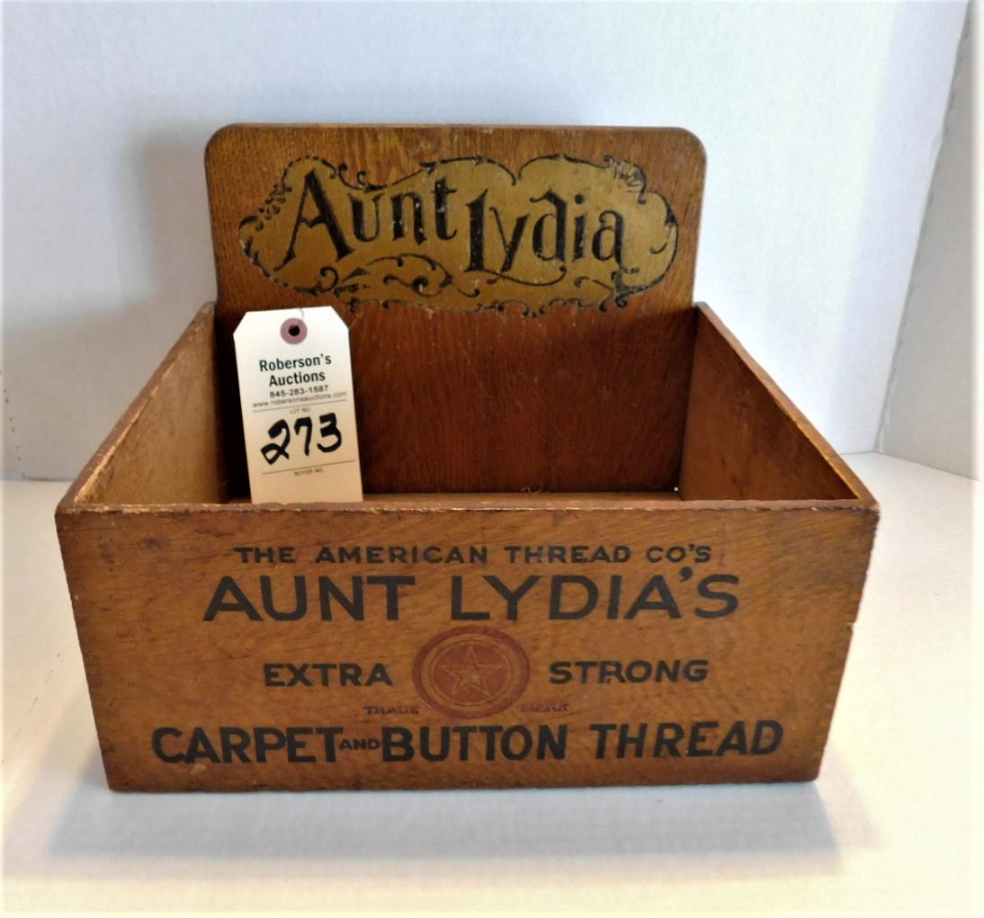Aunt Lydia's Carpet & Button Thread Box (1 of 2)